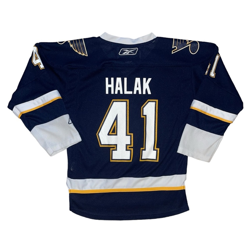 vintage st louis blues jaroslav halak reebok nhl hockey jersey - Picture 7 of 8